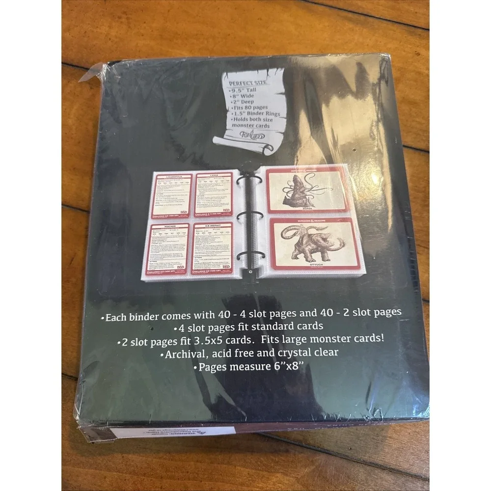 Forged Dice Co. Game-Folio PU Leather Portfolio Binder - Gaming Binder for DN